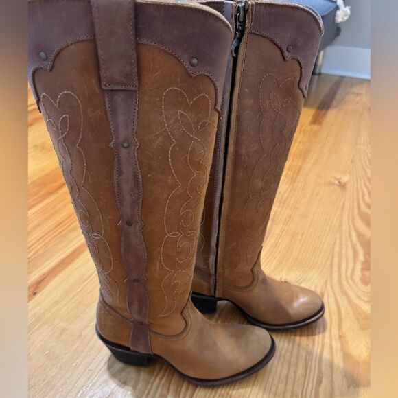 Corral Vintage Embroidery Leather Round Toe Western Boots C1971 SZ 6 M (64781) - Picture 7 of 13